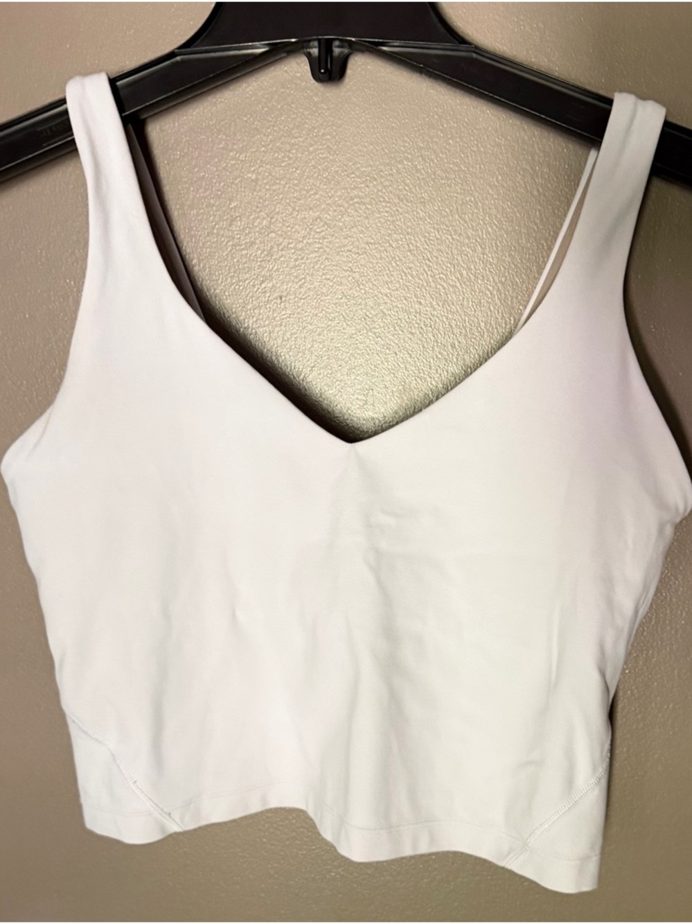 Lululemon Align Tank White Built In Bra Size 8